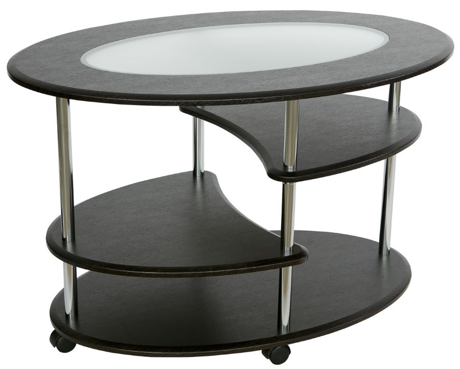 Фото Стол журнальный Эллипс (стекло) от производителя Калифорния в Геническе по цене 9&nbsp;060 ₽