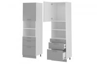 Кухня Бронкс пенал П-63 (белый, бетон,(Леко)) в Геническе от производителя 