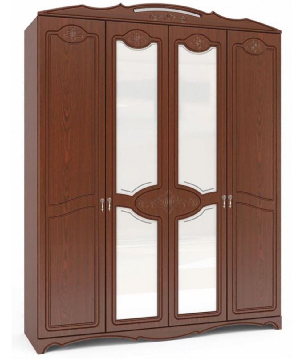 Фото Шкаф Лотос ШР-4 (178) четырехдверный от производителя Браво-мебель в Геническе по цене 35&nbsp;360 ₽