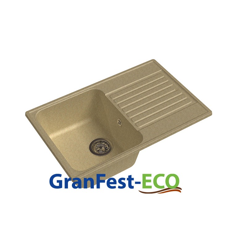 Фото Мойка Granfest eco-78 (ГР 740х480хh200) (шир.ящ.min 720) без сифона от производителя Granfest в Геническе по цене 3 650 ₽