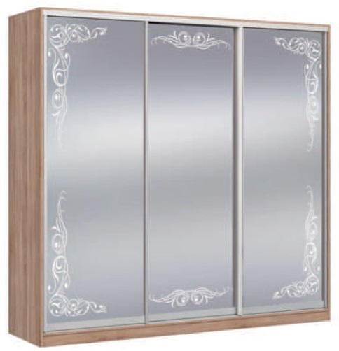 Фото Шкаф-купе Оскар 4.3 (2,22х0,6х2,2 - 3 двери) от производителя Мебель Маркет в Геническе по цене 72 870 ₽