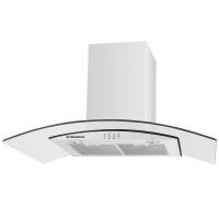 Вытяжка купольная Ancona plus 90 (900х500хh500(980)) (Материал Металл/Стекло , Цвет Белый/Прозрачный) в Геническе от производителя 