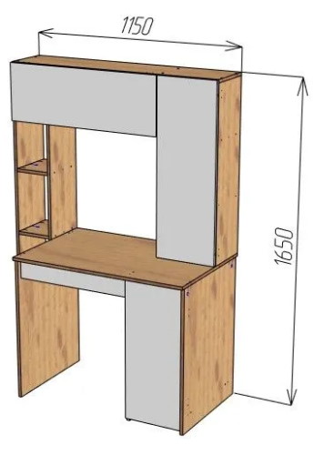 Фото Стол компьютерный СК-64  от производителя Пирамида в Геническе по цене 8 860 ₽