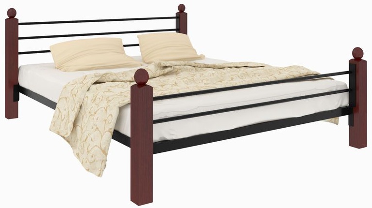 Фото Кровать двуспальная Милана Lux Plus (СМ 180х200) трубка металл от производителя Милсон в Геническе по цене 21 850 ₽
