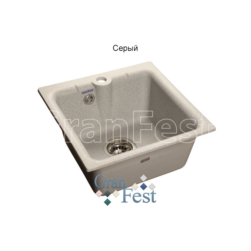 Фото Мойка Granfest GF-P420 (ГР 420х420хh200) (шир.ящ.min 400) от производителя Granfest в Геническе по цене 3 680 ₽