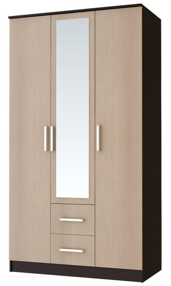 Фото Шкаф Фиеста (120) трехдверный от производителя БТС  в Геническе по цене 13&nbsp;360 ₽