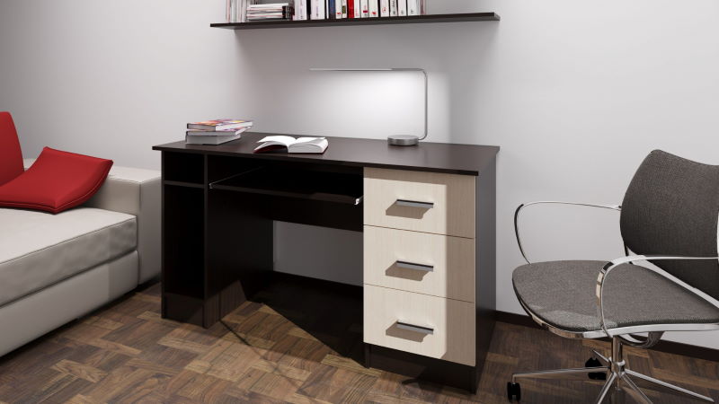 Фото Стол компьютерный ПКС-4 (1,4) от производителя ПАМИР в Геническе по цене 6&nbsp;940 ₽