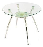 Фото  стол обеденный а610 с полкой  производитель Мебель из стекла