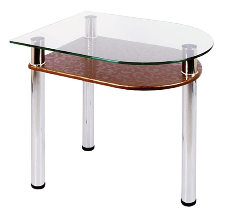 Фото Стол обеденный 4.4 с полкой  от производителя Мебель из стекла в Геническе по цене 4 270 ₽