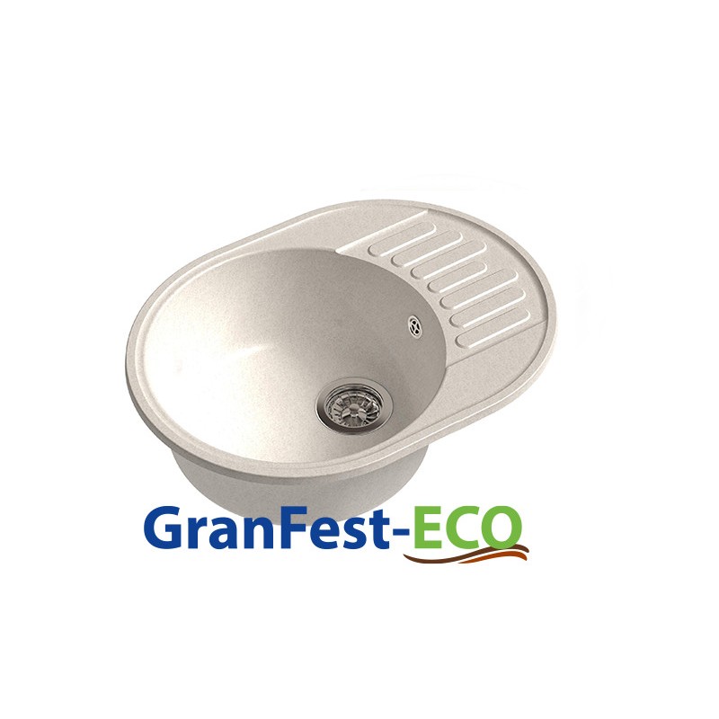 Фото Мойка Granfest eco-58 (ГР 620х480хh200) (шир.ящ.min 600) без сифона от производителя Granfest в Геническе по цене 3 020 ₽