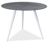 Стол обеденный Signal Evita (металл, стекло-серый,  белый (Signal) ) в Геническе от производителя 