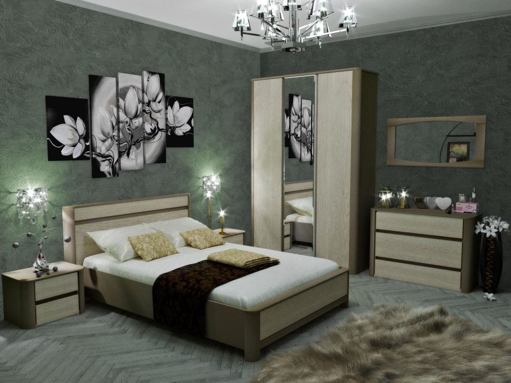 Фото Кровать двуспальная Лацио NEW (СМ 160х200) без основания от производителя СБК в Геническе по цене 19 460 ₽