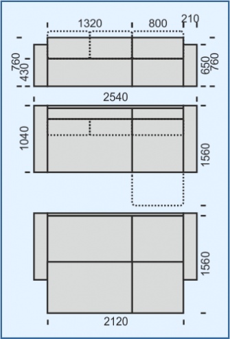 Фото Диван угловой Тай Г-образный от производителя НТКО в Геническе по цене 67 550 ₽