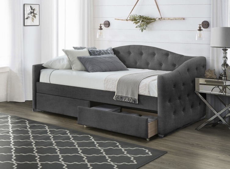 Фото Кровать односпальная Halmar Aloha (СМ 90х200) c ортопедическим основанием от производителя Halmar  в Геническе по цене 54&nbsp;950 ₽