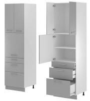 Кухня Монс пенал ПСВ-63 (белый, графит,(Леко)) в Геническе от производителя 