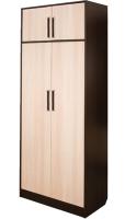 Шкаф Диана-4 №3 (80) двухдверный  (венге, дуб молочный,(Росток)) в Геническе от производителя 