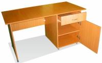 Стол письменный однотумбовый в интернет магазине Планета Комфорта Фото stoly-metallicheskie стол письменный однотумбовый производитель Металл-Конструкция