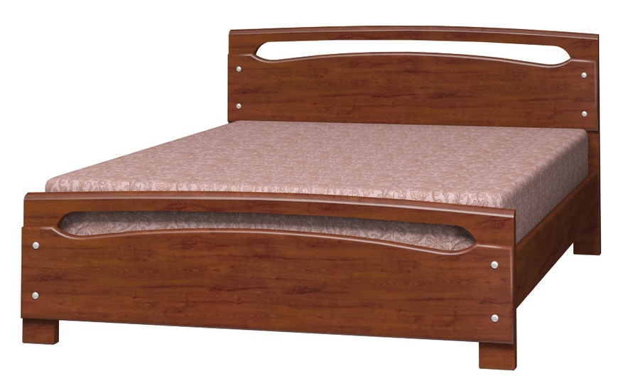 Фото Кровать двуспальная Камелия-2 (СМ 140х200) без основания с универсальными царгами от производителя Браво-мебель в Геническе по цене 21&nbsp;830 ₽