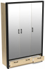 Фото Шкаф Бостон (135) трехдверный (3 зеркала) от производителя СБК в Геническе по цене 30&nbsp;910 ₽