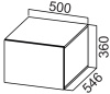 Фото Кухня Стайл шкаф навесной ШГ500г (36) от производителя  в Геническе по цене 4&nbsp;700 ₽