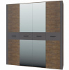 Фото Шкаф Куба ШР-4 (198) 2 зеркала четырехдверный от производителя Браво-мебель в Геническе по цене 45&nbsp;780 ₽
