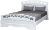 Фото Кровать двуспальная Грация-1 (СМ 140х200) без основания с универсальными царгами от производителя Браво-мебель в Геническе по цене 15&nbsp;990 ₽