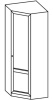 Фото Шкаф Микки-1 (75) угловой от производителя Ставрополь Мебель в Геническе по цене 10&nbsp;440 ₽