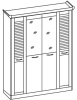 Фото Шкаф Прованс (182) четырехдверный от производителя Ставрополь Мебель в Геническе по цене 22&nbsp;350 ₽