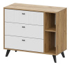 Фото Комод комбинированный Милан (3 ящика) от производителя SV-мебель в Геническе по цене 7&nbsp;860 ₽